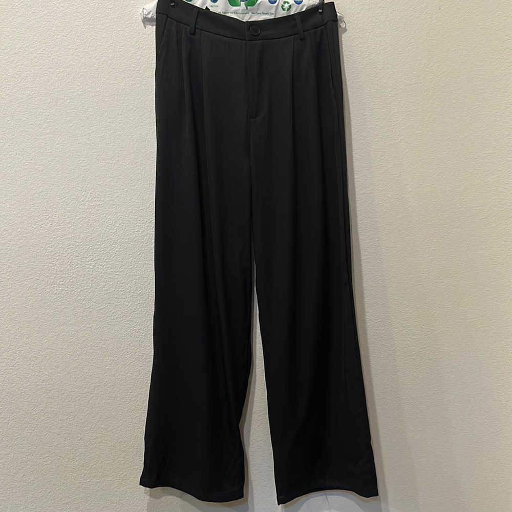 Women’s Causal Wide leg High Waisted Button Down Long Trouser Pants